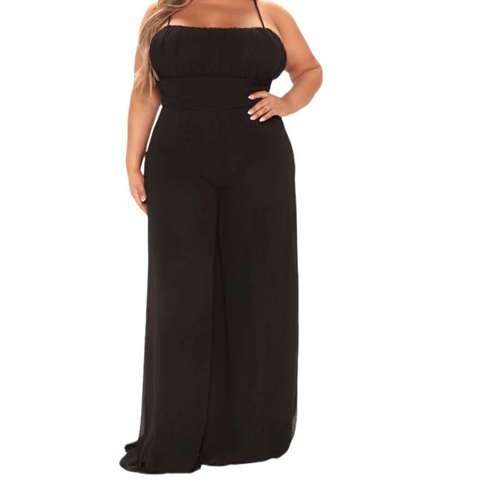 FASHION NOVA It’s Cocktail Hour Black Jumpsuit. Size 1X. NWT